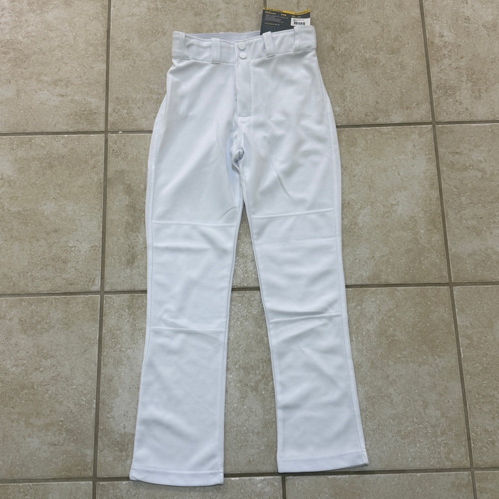 Easton Boys Baseball Pants Youth Medium White